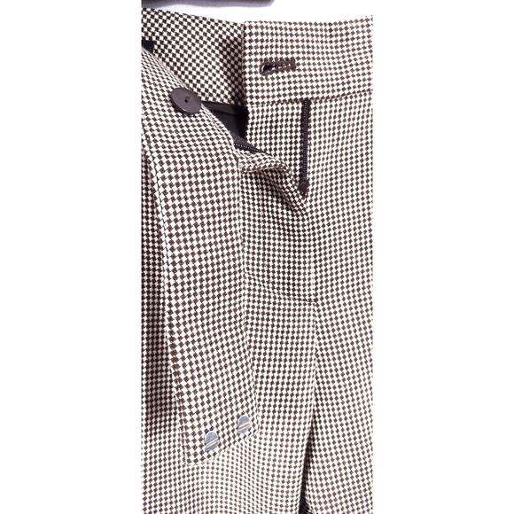 Talbots Signature Flare light brown check wool trouser pant size 10 - Picture 5 of 13
